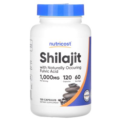 Nutricost, Shilajit, 1,000 mg , 120 Capsules (500 mg per Capsule) Nutricost, Shilajit, 1,000 mg , 120 Capsules (500 mg per Capsule)