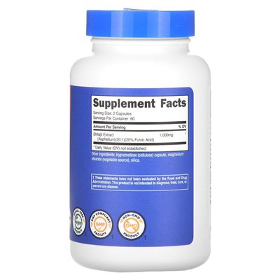 Nutricost, Shilajit, 1,000 mg , 120 Capsules (500 mg per Capsule) Nutricost, Shilajit, 1,000 mg , 120 Capsules (500 mg per Capsule)