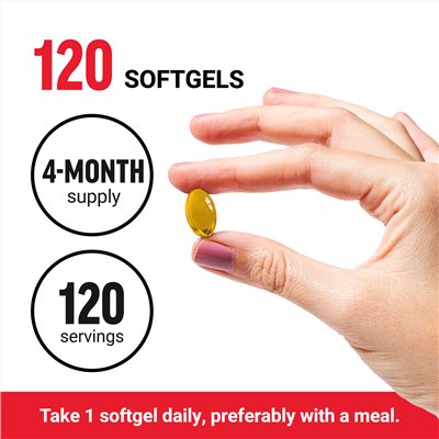 Force Factor, Vitamin D3, 125 mcg (5,000 IU), 120 Softgels