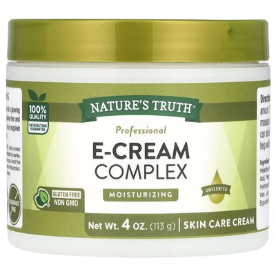 Nature's Truth, E-Cream Complex, Unscented, 4 oz (113 g)