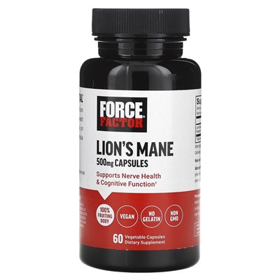 Force Factor, Lion's Mane, 500 mg , 60 Vegetable Capsules