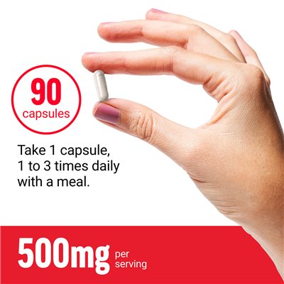 Współczynnik siły, magnez, 500 mg, 90 kapsułek warzywnych Współczynnik siły, magnez, 500 mg, 90 kapsułek warzywnych