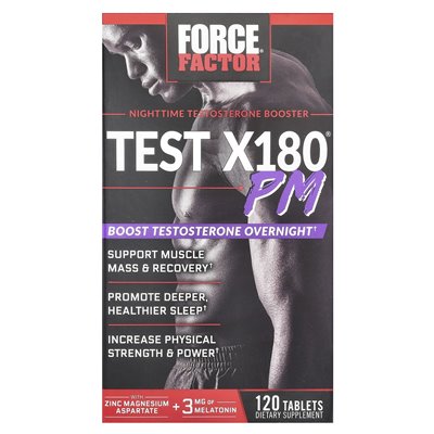Współczynnik siły, test x180® PM, 120 tabletek