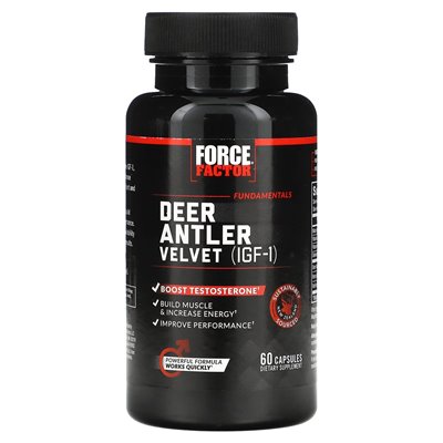 Strength Factor, Deer Antler Velvet (IGF-1), 60 Capsules