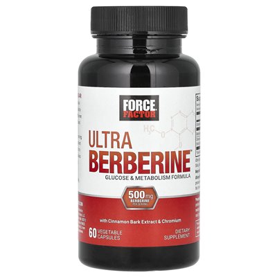 Współczynnik siły, ultra berberyna, wzór glukozy i metabolizmu, 500 mg, 60 kapsułek warzywnych (250 mg na kapsułkę) Współczynnik siły, ultra berberyna, wzór glukozy i metabolizmu, 500 mg, 60 kapsułek warzywnych (250 mg na kapsułkę)