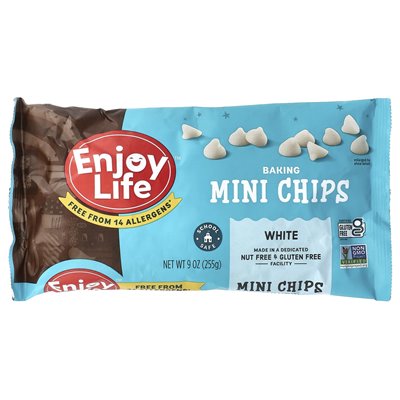 Ciesz się żywotnością, pieczeniem mini chips, biały, 9 uncji (255 g)