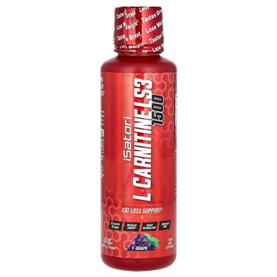 Isatori, L-carnityna LS3 1500, winogrona, 16 fl oz (480 ml) Isatori, L-carnityna LS3 1500, winogrona, 16 fl oz (480 ml)