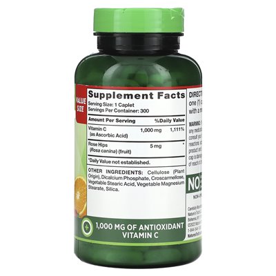 Nature's Truth, Vitamin C plus Hagebutten, 1000 mg, 300 Kapseln
