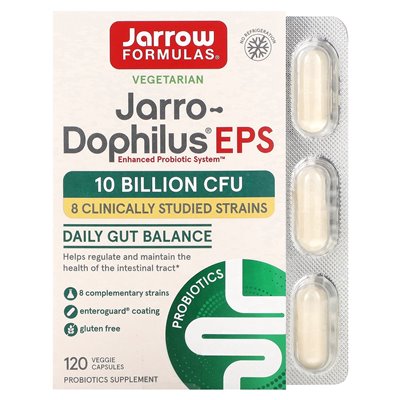 Jarrow Formulas, Jarro-Dophilus EPS, 10 Milliarden, 120 pflanzliche Kapseln (5 Milliarden pro Kapsel) Jarrow Formulas, Jarro-Dophilus EPS, 10 Milliarden, 120 pflanzliche Kapseln (5 Milliarden pro Kapsel)
