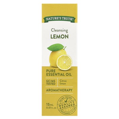 Prawda natury, czysty olejek eteryczny, oczyszczająca cytryna, 0,51 fl oz (15 ml)