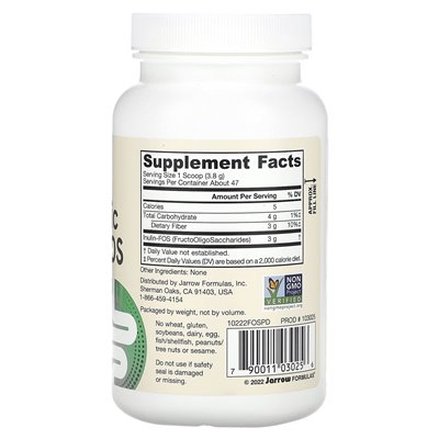 Jarrow Formulas, Inulin-Phos Prebiotic, 6.3 oz (180 g)