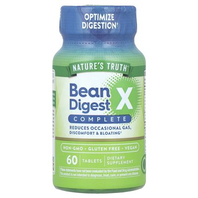 Nature's Truth, Bean Digest X ™ Complete, 60 tabletek