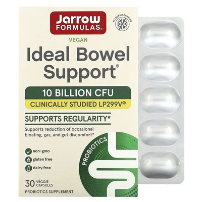 Jarrow Formula, Vegan Ideal Gut Support, 10 Milliarden KBE, 30 vegetarische Kapseln