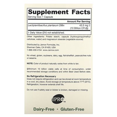 Jarrow Formula, Vegan Ideal Gut Support, 10 Milliarden KBE, 30 vegetarische Kapseln