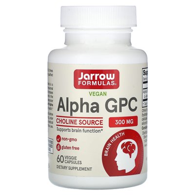 Jarrow Formulas, Alpha GPC, 300mg, 60 Vegetarian Capsules