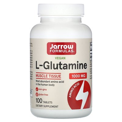 Formuły jarrow, l-glutamina, 1000 mg, 100 tabletek Formuły jarrow, l-glutamina, 1000 mg, 100 tabletek