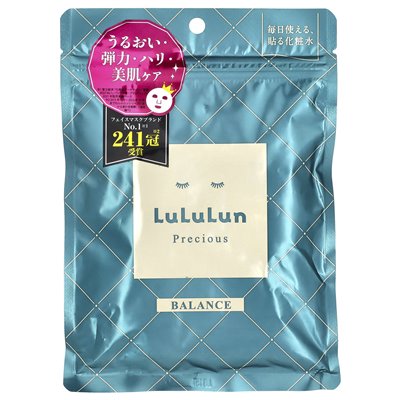 Lululun, Precious, Beauty Face Mask, Balance Green 4ks, 7 Kapseln, 3,65 fl oz (108 ml)