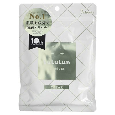 Lululun, Precious, Beauty Face Mask, Clear White 4ks, 7 Arkusze, 3,65 fl oz (108 ml)