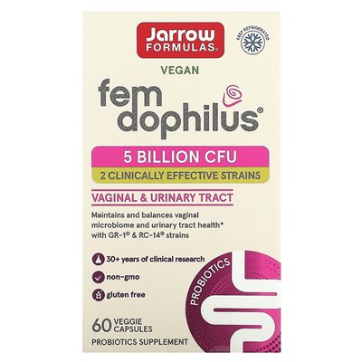 Jarrow Formula, Fem Dophilus, 5 Milliarden KBE, 60 Gemüsekapseln Jarrow Formula, Fem Dophilus, 5 Milliarden KBE, 60 Gemüsekapseln
