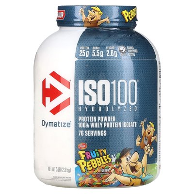 Dymatize, ISO100 Hydrolyzowane, 100% Izolat Białka serwatkowego, Owocowy Kamyk, 5 funtów (2.3 kg) Dymatize, ISO100 Hydrolyzowane, 100% Izolat Białka serwatkowego, Owocowy Kamyk, 5 funtów (2.3 kg)