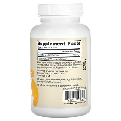 Jarrow Formulas, NAG, 700 mg, 120 vegetarische Kapseln