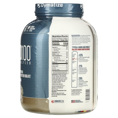 Dymatize, ISO100® Hydrolized, 100% izolat białka serwatki, ciasteczka i śmietana, 5 funtów (2,3 kg) Dymatize, ISO100® Hydrolized, 100% izolat białka serwatki, ciasteczka i śmietana, 5 funtów (2,3 kg)