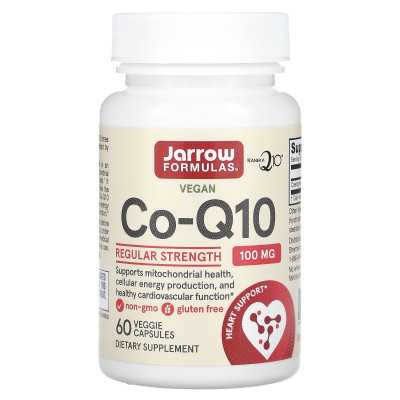 Formuły Jarrow, CO-Q10, 100 mg, 60 kapsułek wegetariańskich Formuły Jarrow, CO-Q10, 100 mg, 60 kapsułek wegetariańskich