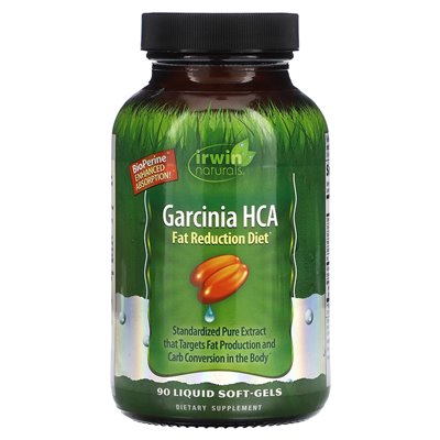 Irwin Naturals, Garcinia HCA, 90 flüssiges Weicheisen