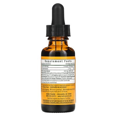 Herb Pharm, Kids Sinus samurai, alkohol wolny od alkoholu, 1 fl oz (30 ml)