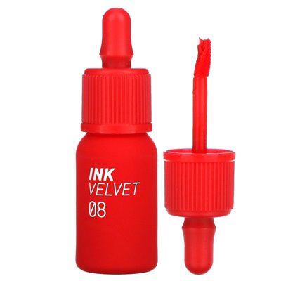 Peripera, atrament Velvet Lip Tint, 08 Sellout Red, 0,14 uncji (4 g) Peripera, atrament Velvet Lip Tint, 08 Sellout Red, 0,14 uncji (4 g)