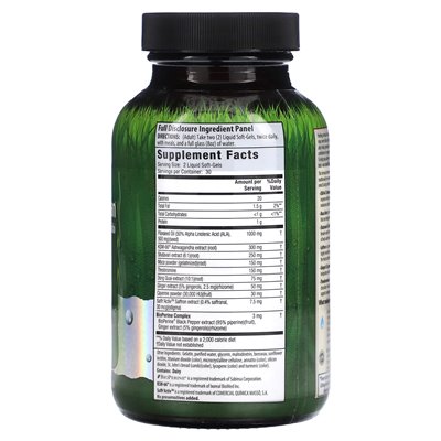 Irwin Naturals, zmysłowe kobiety, wytrzymałość, stres, libido, 60 płynnych miękkich mokretów Irwin Naturals, zmysłowe kobiety, wytrzymałość, stres, libido, 60 płynnych miękkich mokretów