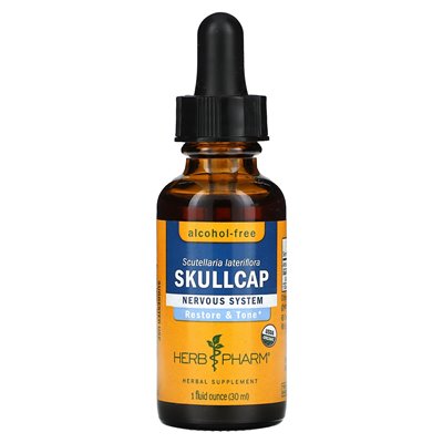 Herb Pharm, Skullcap, bez alkoholu, 1 Fl Oz (30 ml)