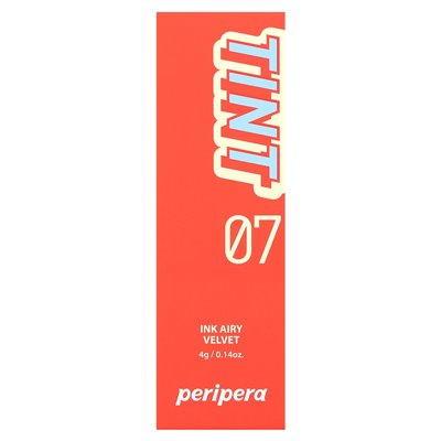 Peripera, Airy Velvet Lip Tint, 07 Heart Grapefruit, 0.14 oz (4 g)