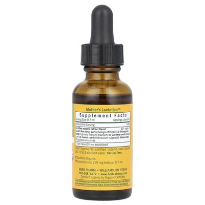 Herb Pharm, Materiał Lactation, 1 uncji fl (30 ml)