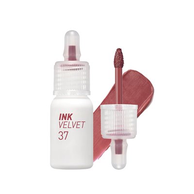 Peripera, atrament Velvet Lip Tint, pogoda, 37 Ciesz się wyciszeniem, 0,14 uncji (4 g)