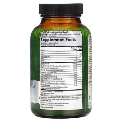 Irwin Naturals, Ashwagandha, dodatkowa wytrzymałość, 60 płynnych miękkich płytów Irwin Naturals, Ashwagandha, dodatkowa wytrzymałość, 60 płynnych miękkich płytów
