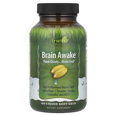Irwin Naturals, Brain Awake®, 60 Liquid Soft Wets