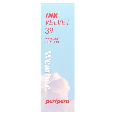 Peripera, Velvet Lip Tint, Weather, 39 Sunny Orange, 0.14 oz (4 g)