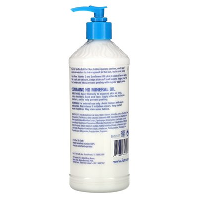 Fruit of the Earth, Aloe Vera, After Sun Bals, 20 fl oz (591 ml)