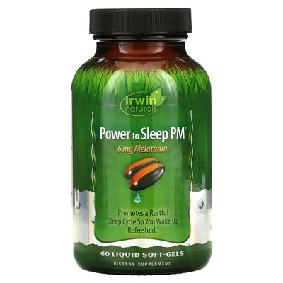 Irwin Naturals, Power to Sleep PM, 60 flüssige, weiche Bügeleisen