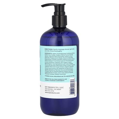 Produkty EO, żel prysznicowy, grejpfrut i mięta, 16 fl oz (473 ml)
