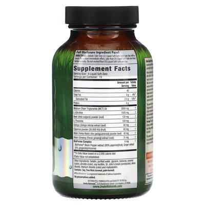 Irwin Naturals, Pre-Sport tlenku azotu z l-cytruliną, 60 płynnych miękkich żelazów Irwin Naturals, Pre-Sport tlenku azotu z l-cytruliną, 60 płynnych miękkich żelazów