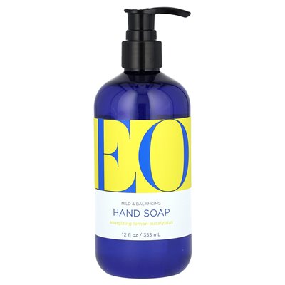 Produkty EO, mydło rąk, energetyzująca cytrynowa eukaliptus, 12 fl oz (355 ml) Produkty EO, mydło rąk, energetyzująca cytrynowa eukaliptus, 12 fl oz (355 ml)