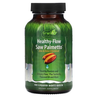 Irwin Naturals, Healthy-Flow Saw Palmetto, 60 Liquid Soft-Gels Irwin Naturals, Healthy-Flow Saw Palmetto, 60 Liquid Soft-Gels