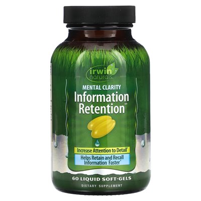 Irwin Naturals, Metal Clarity Information Retention, 60 Liquid Soft Irons