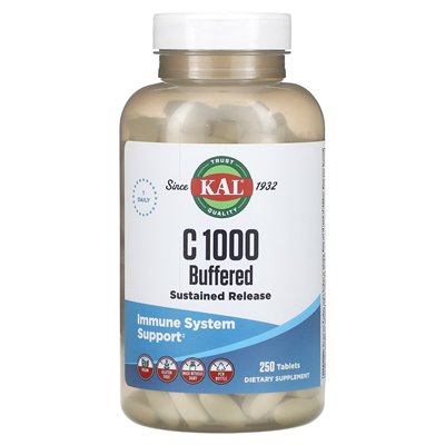 Kal, C 1000 Retardtabletten, gepuffert, 250 Tabletten