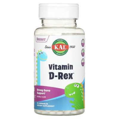 Kal, Dinosaurier, Vitamin D-Rex, Kaugummi, 90 Kautabletten