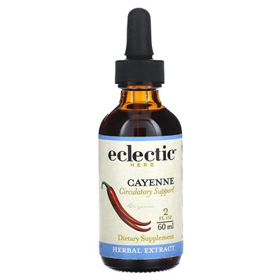 Eklektyczne zioło, ekstrakt z Cayenne, 250 mg, 2 fl oz (60 ml)