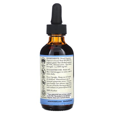 Eclectic Herb, Cayenne-Extrakt, 250 mg, 2 fl oz (60 ml)