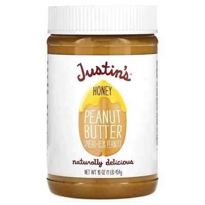 Justin's Peanut Butter, Honey Peanut Butter Spread, 16 oz (454 g)